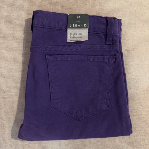 NWT J Brand Purple Pencil Leg Jeans (Size 28) - Picture 2 of 15